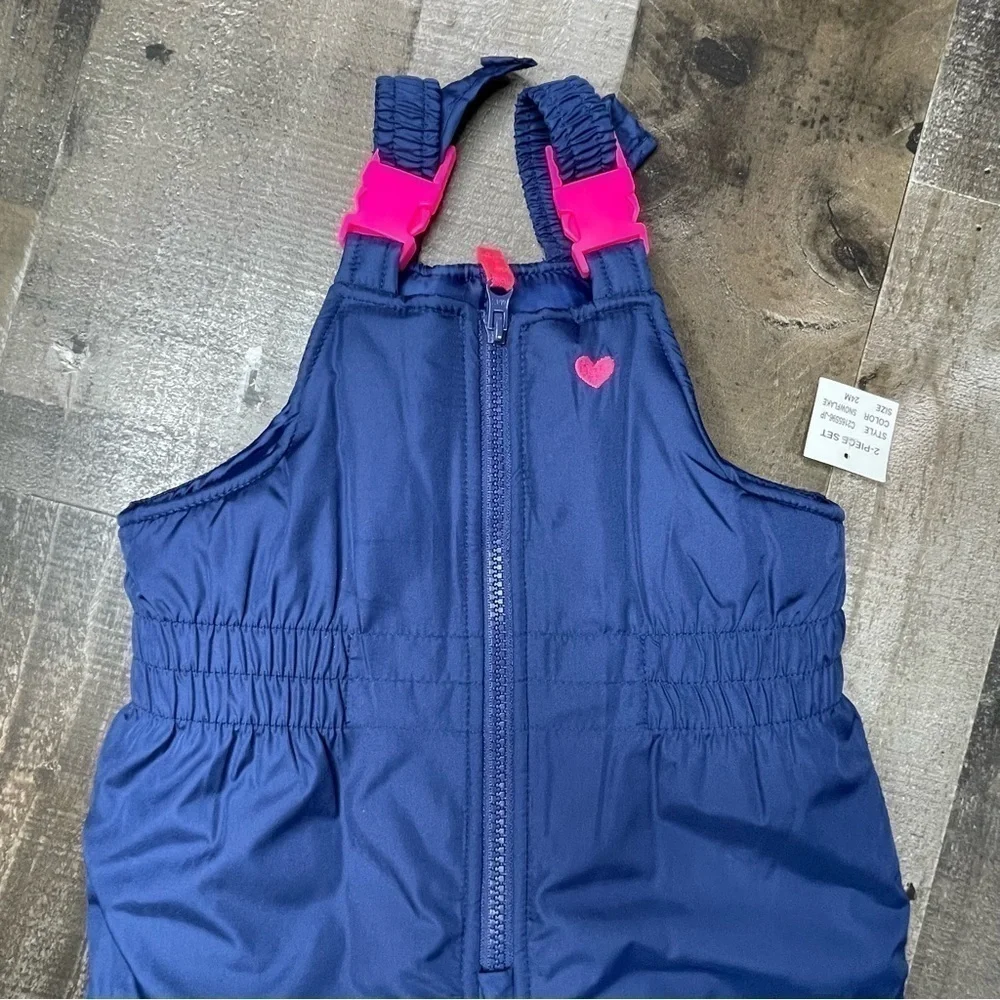 NWT Carters Snowbibs Girls size 24 months